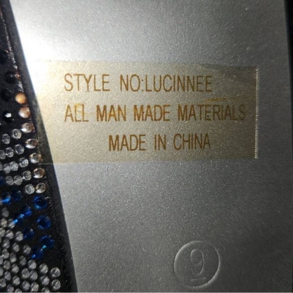 🔥👑 Viga Fiore Rhinestone Platform Stiletto Heels Size 8 - Picture 10 of 10